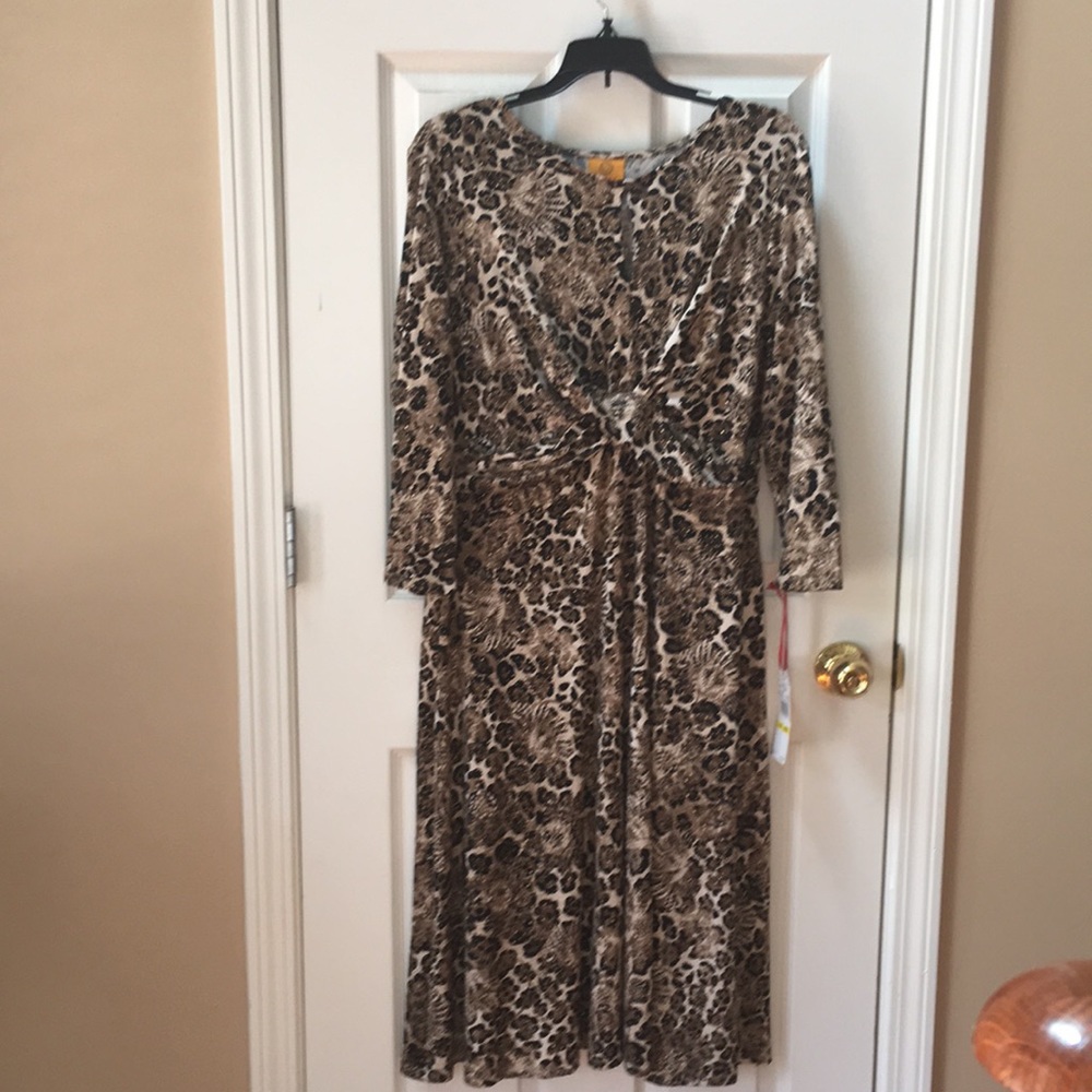 Animal print dress